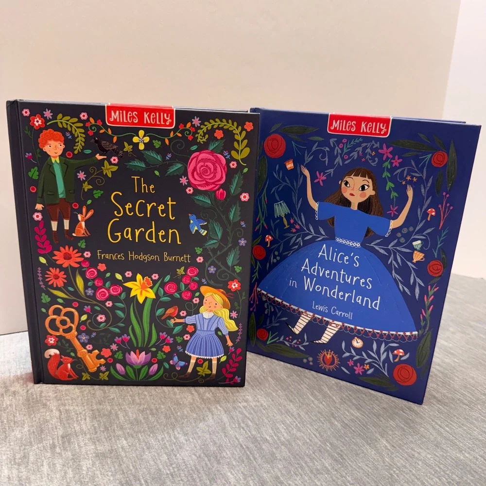 Miles Kelly The Secret Garden & Alice's Adventures in Wonderland Hardcover Set